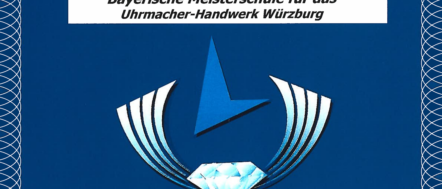 Zertifizierungsurkunde Bayerische Meisterschule